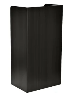 Alpine AdirOffice Mobile Presentation Floor Lectern Stand With Shelves, 46”H x 24”W x 17”D, Black
