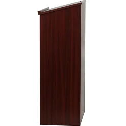 Alpine AdirOffice Stand-Up Floor Podium Lectern, 45-13/16”H x 23”W x 15”D, Mahogany