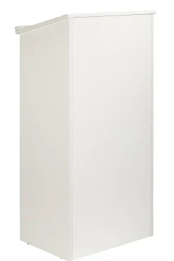 Alpine AdirOffice Stand-Up Floor Podium Lectern, 45-13/16”H x 23”W x 15”D, White