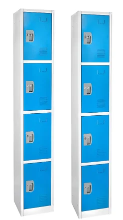 Alpine AdirOffice 4-Tier Steel Lockers, 72