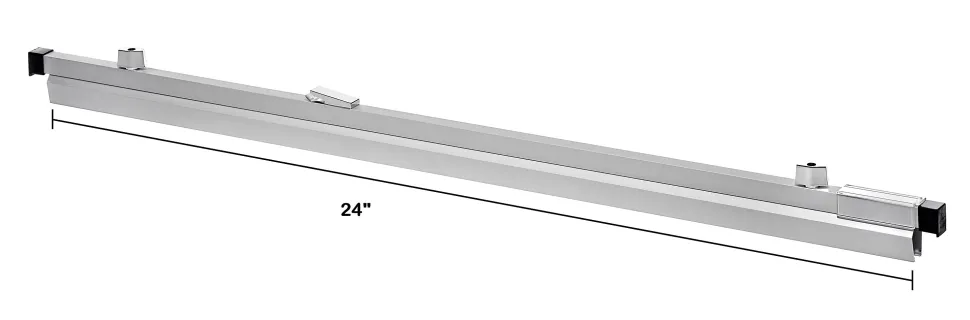 Alpine Aluminum AdirOffice 24” Hanging Clamps, 2-9/16” x 25-13/16”, Silver, Pack Of 6 Clamps