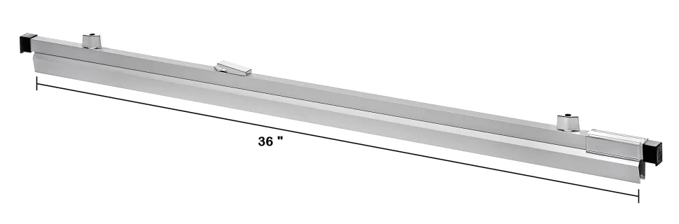 Alpine Aluminum AdirOffice 36” Hanging Clamps, 2-9/16” x 37-5/8”, Silver, Pack Of 6 Clamps