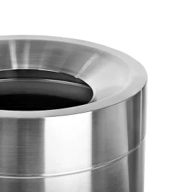 Alpine Commercial Indoor Trash Can, 50 Gallon, Stainless Steel