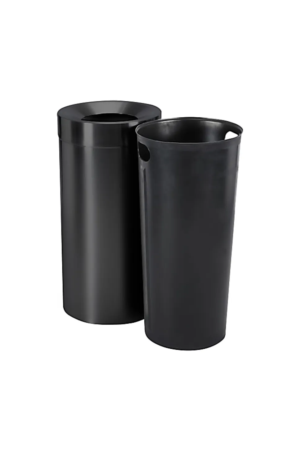 Alpine Industries Stainless Steel, Indoor Trash Can, 27 gallons, Black, 2/Pack (475-27L-BLK)