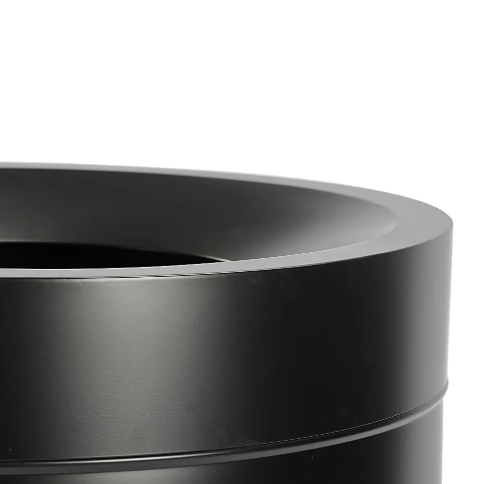 Alpine Industries Stainless Steel, Indoor Trash Can, 27 gallons, Black, 2/Pack (475-27L-BLK)
