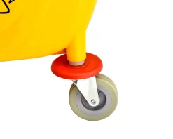 Alpine PVC Mop Bucket And Side Press Wringer, 36 Qt, Yellow