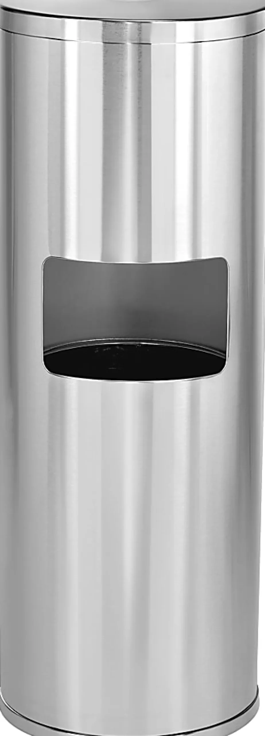 Alpine Stainless-Steel Gym Wet Wipe Dispenser With Built-In Trash Can, 36"H x 13"W x 13"D