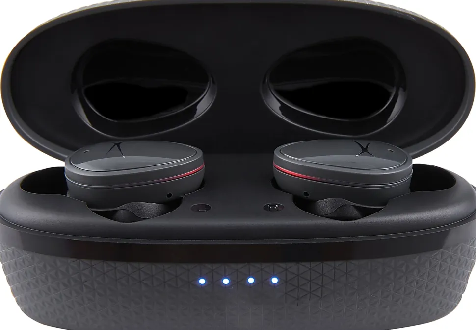 Altec Lansing NanoBuds Sport IPX4 Truly Wireless Earbuds, Gray