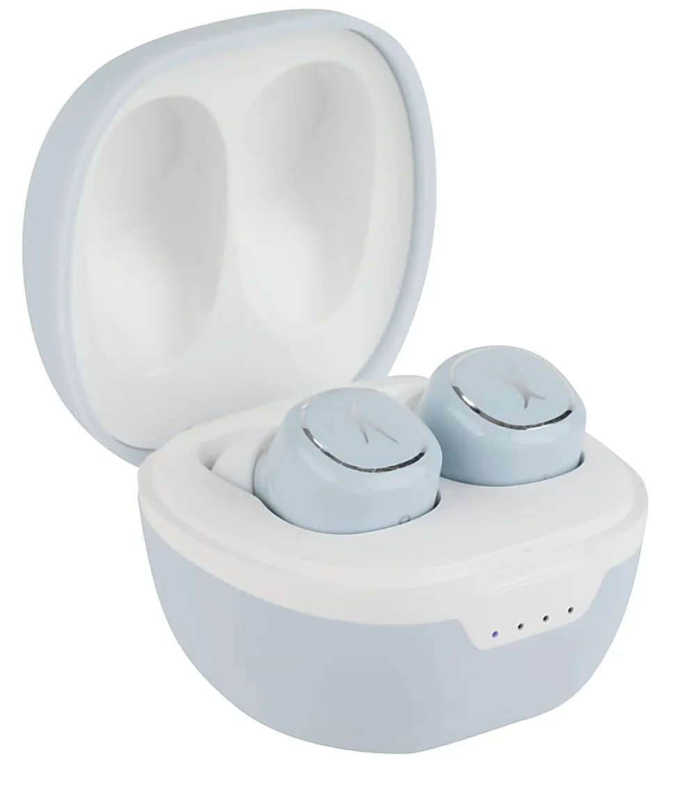 Altec Lansing NanoBuds 2.0 Truly Wireless Earbuds, Light Blue