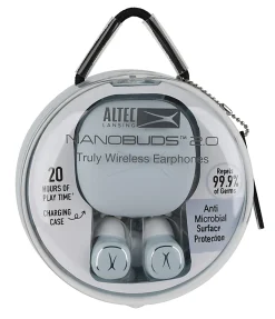Altec Lansing NanoBuds 2.0 Truly Wireless Earbuds, Light Blue