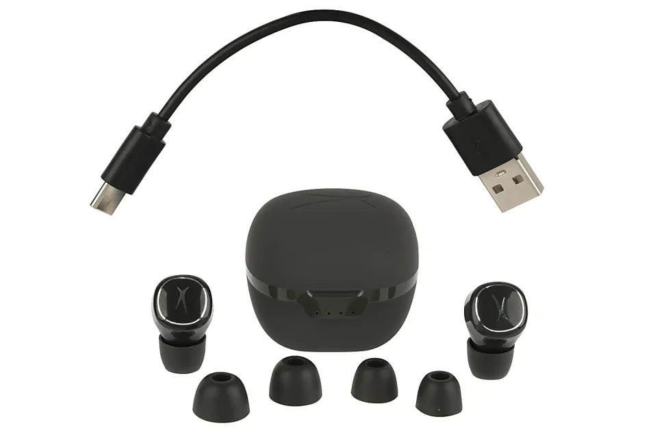 Altec Lansing NanoBuds 2.0 Truly Wireless Earbuds, Gray