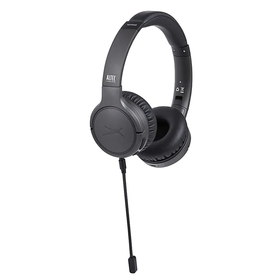 Altec Lansing NanoPhones ANC Wireless Headphones, Gray