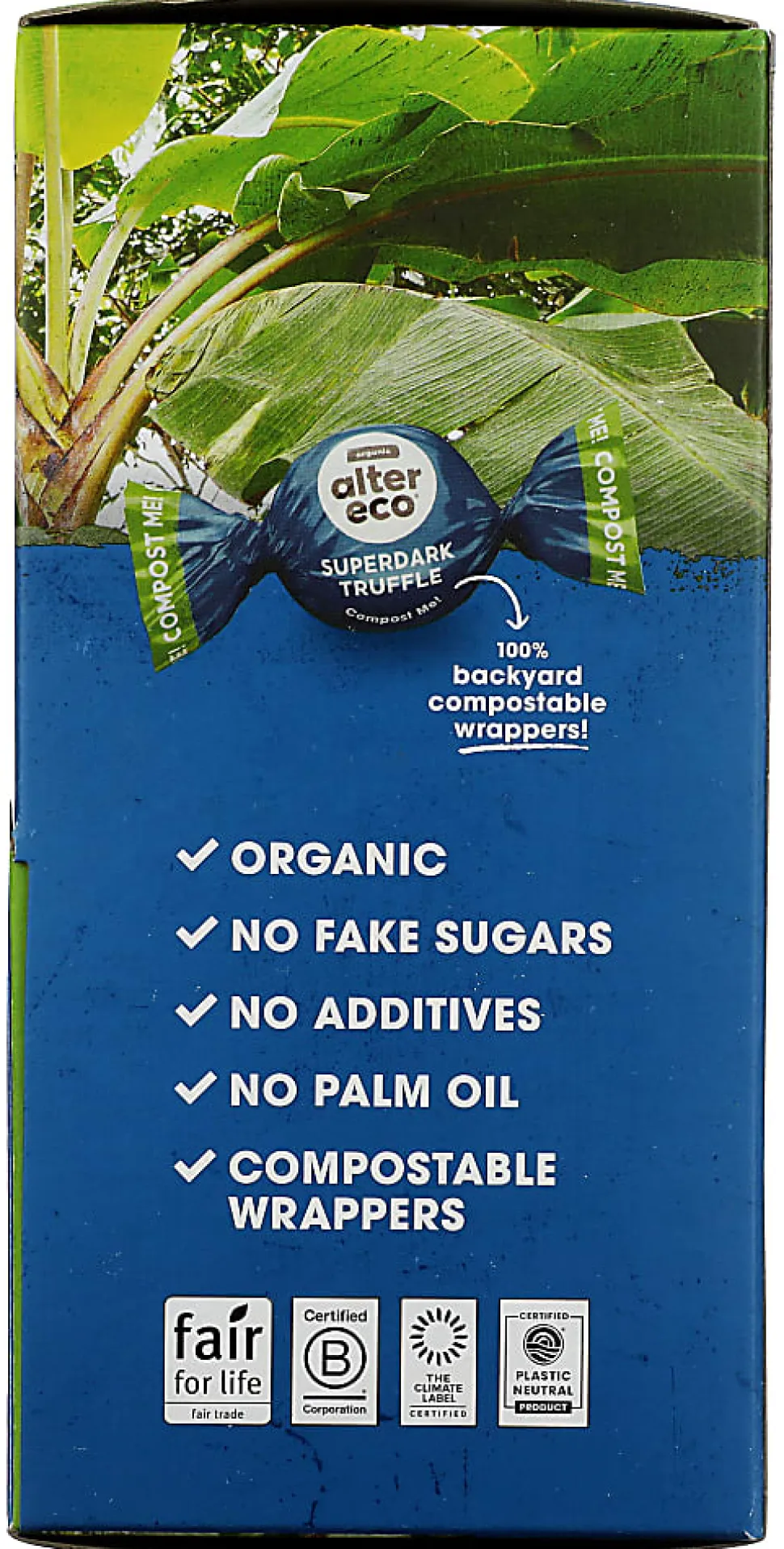 Alter Eco Organic Truffles, Super Dark Chocolate, 0.42 Oz, Total Qty 60
