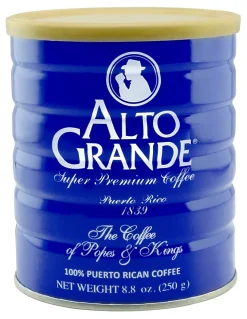 Alto Grande Ground Coffee, Medium-Dark Roast, Super Premium, 8.8 Oz Per Can