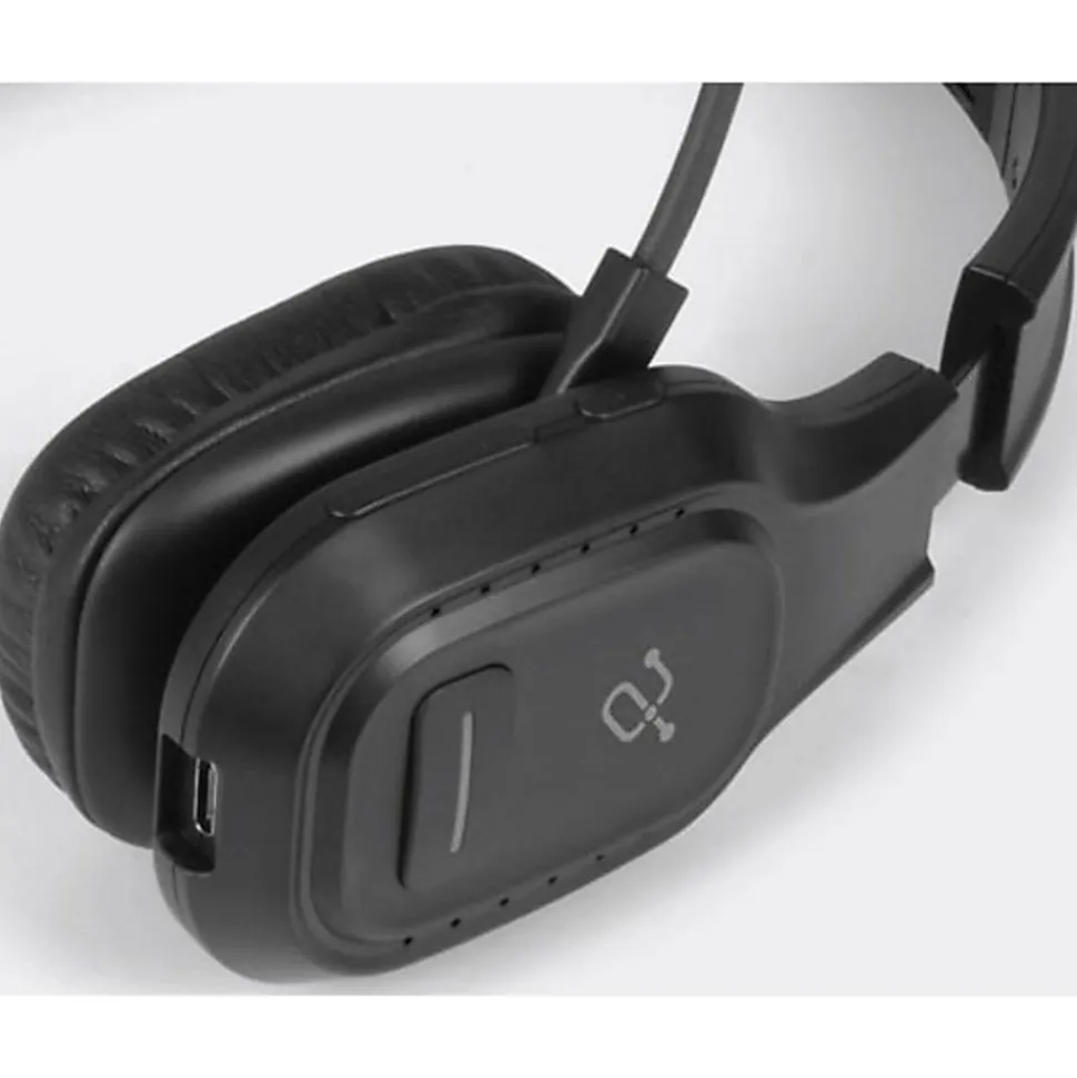 Aluratek Bluetooth Wireless Headset with Noise Cancelling Boom Microphone - Mono - Wireless - Bluetooth - ABHM100F