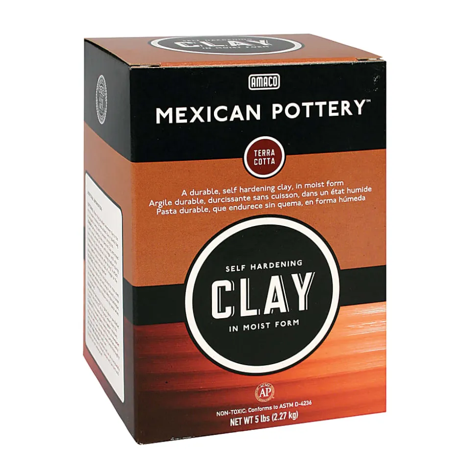AMACO® Mexican Pottery Self-Hardening Clay™, 5 Lb, Terra Cotta