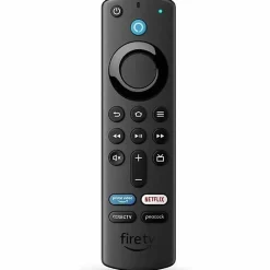Amazon Alexa Voice Remote (3rd Gen) - For TV, Sound Bar Speaker, Receiver - Bluetooth - Alkaline Battery - Black