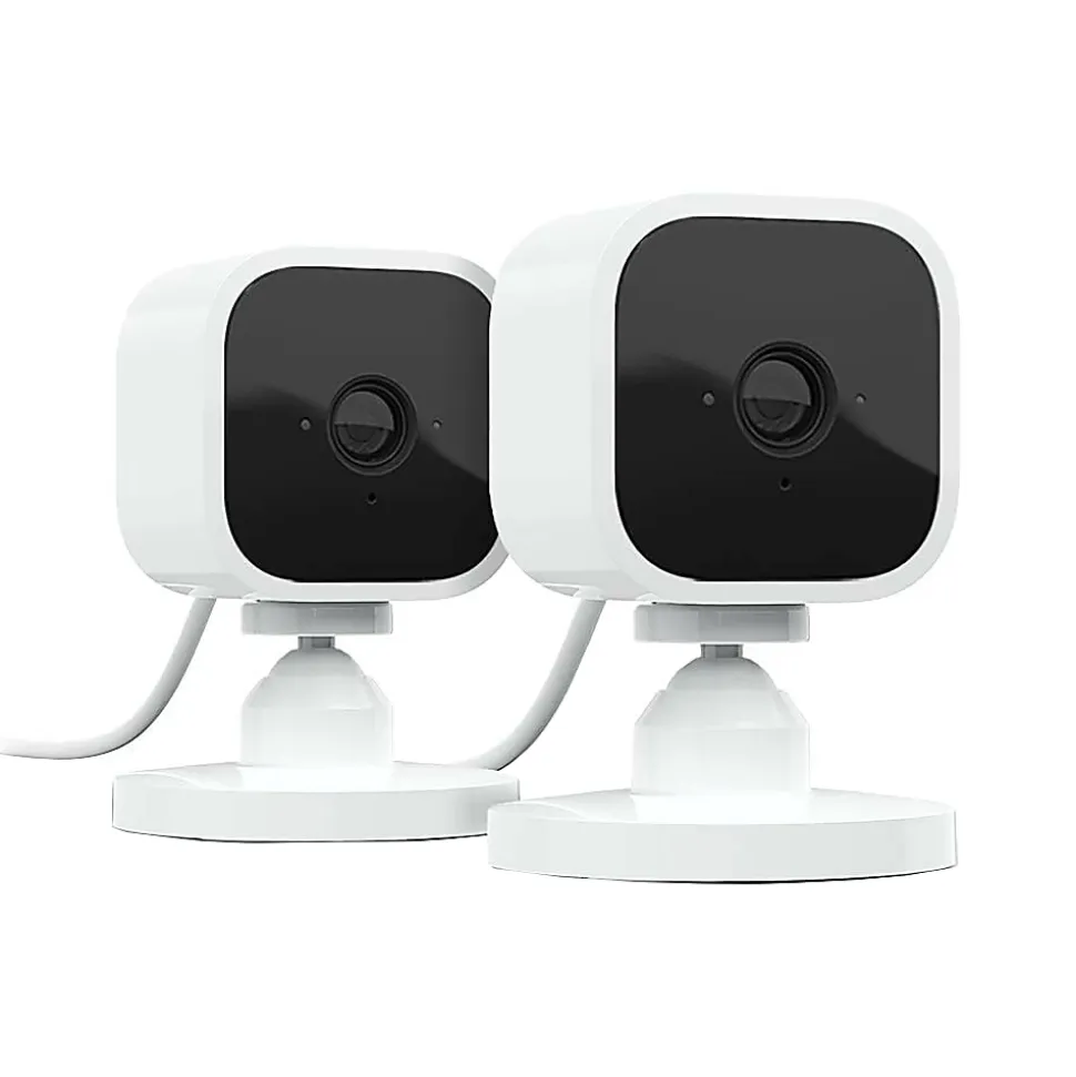 Amazon Blink Mini Network Security Cameras, White, Pack of 2