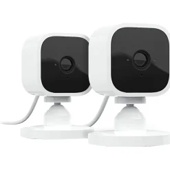 Amazon Blink Mini Network Security Cameras, White, Pack of 2