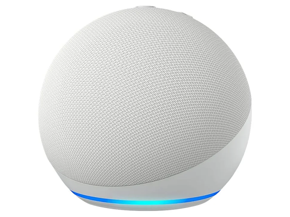 Amazon Echo Dot (5th Generation) - Smart speaker - Wi-Fi, Bluetooth - App-controlled - glacier white