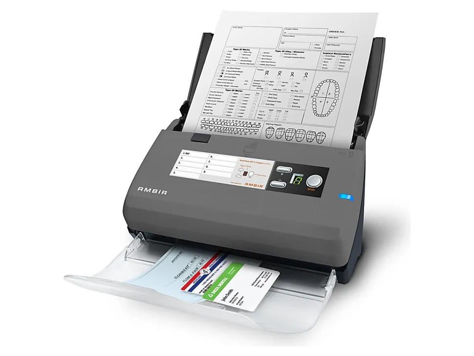 Ambir ImageScan Pro 820ix for use with athenahealth - 48-bit Color - 16-bit Grayscale - 20 ppm (Mono) - 20 ppm (Color) - Duplex Scanning - USB
