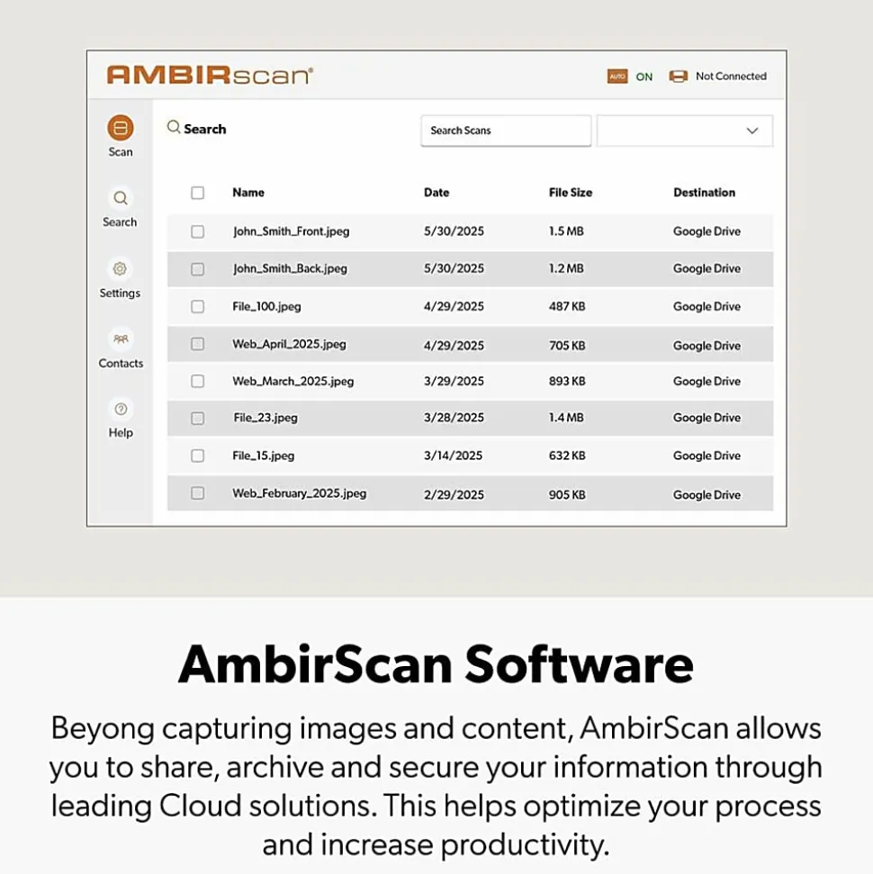 Ambir TravelScan Pro Portable Document Scanner - 48 bit Color - 8 bit Grayscale - 600 dpi - USB