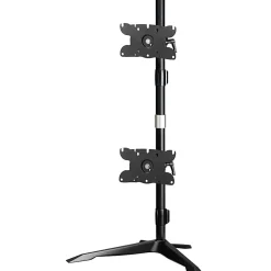 Amer Dual Monitor Stand Vertical Mount Max 32" Monitors - Up to 32" Screen Support - 52.91 lb Load Capacity - AMR2S32V