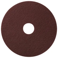 Americo Maroon X Heavy-Duty Floor Restoration Pads, 20", Maroon, 5 Pads Per Box, Set Of 2 Boxes