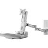 Amer Wall Mount for Keyboard, Mouse, Monitor - TAA Compliant - 24" Screen Support - 23.15 lb Load Capacity - 100 x 100, 75 x 75
