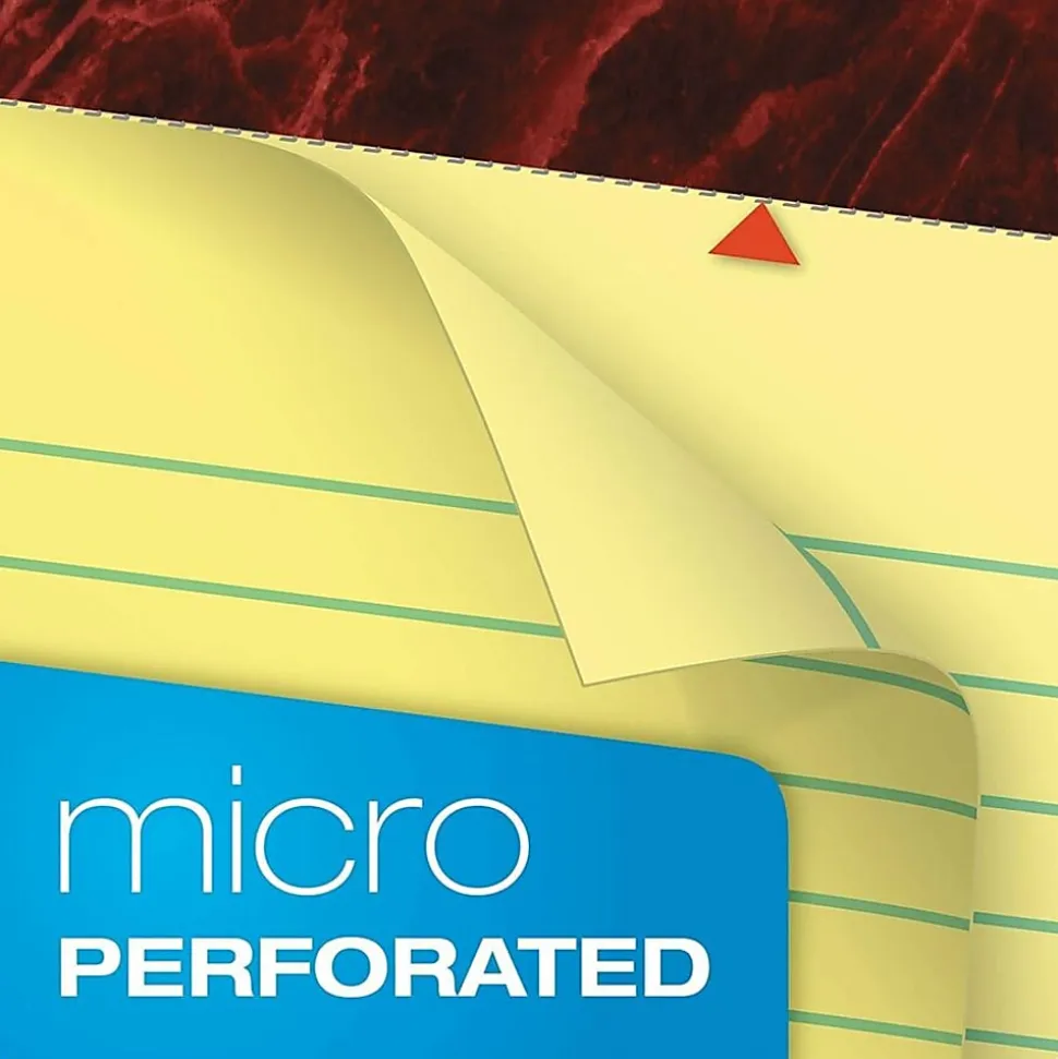 Ampad Gold Fibre Premium Rule Writing Pads - Letter - 50 Sheets - Watermark - Stapled/Glued - 0.34" Ruled - 20020