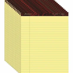 Ampad Gold Fibre Premium Rule Writing Pads - Letter - 50 Sheets - Watermark - Stapled/Glued - 0.34