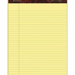 Ampad Gold Fibre Premium Rule Writing Pads - Letter - 50 Sheets - Watermark - Stapled/Glued - 0.34