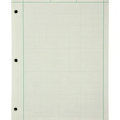 Ampad® Green Tint Engineer's Quadrille Pad, 8 1/2" x 11", Quadrille Ruled, 200 Sheets, Green