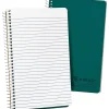 Ampad® Oxford® Wirebound Notebook, 5" x 8", 80 Sheets, 100% Recycled, Green
