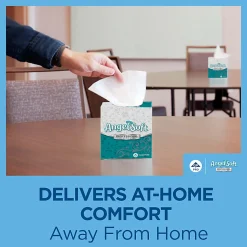Angel Soft Professional Series® 2-Ply Facial Tissue, Flat Box, White, 10% Recycled Fiber, 30 Boxes Per Case, 100 Sheets Per Box