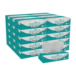 Angel Soft Professional Series® 2-Ply Facial Tissue, Flat Box, White, 10% Recycled Fiber, 30 Boxes Per Case, 100 Sheets Per Box
