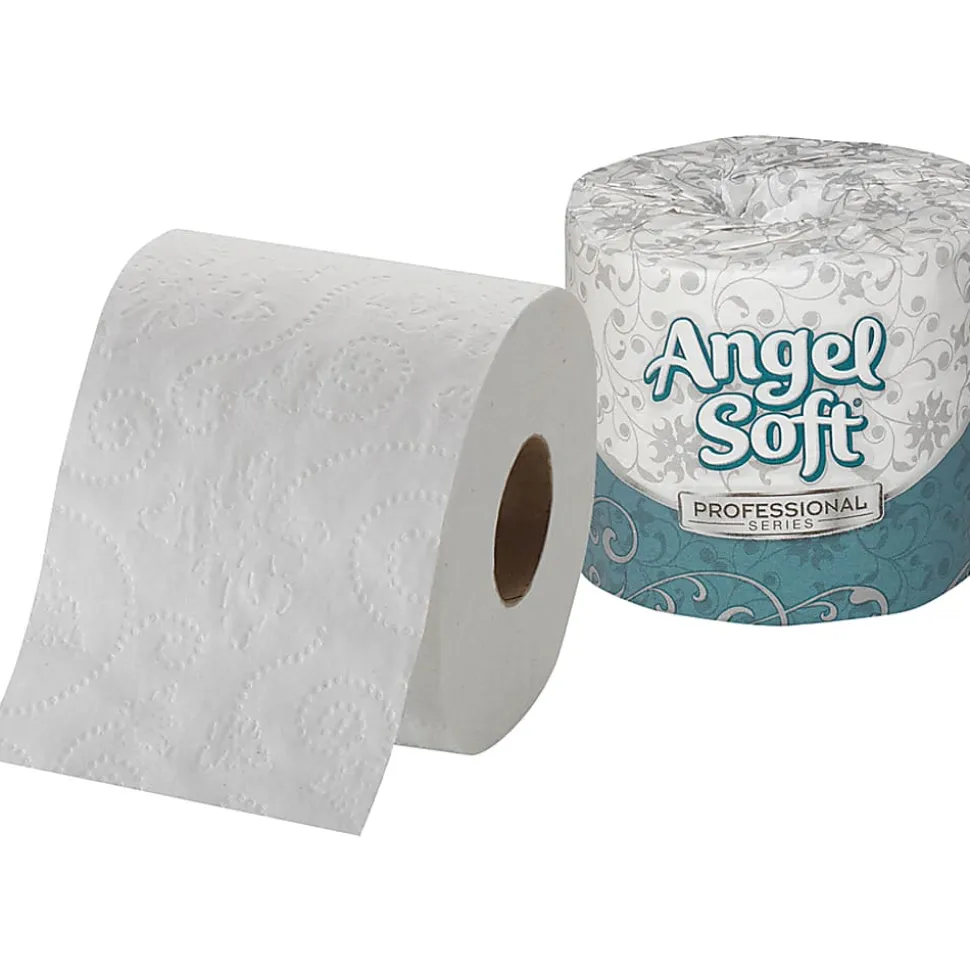 Angel Soft® Professional Series® by GP PRO Premium 2-Ply Toilet Paper, 450 Sheets Per Roll, Pack Of 20 Rolls