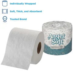 Angel Soft® Professional Series® by GP PRO Premium 2-Ply Toilet Paper, 450 Sheets Per Roll, Pack Of 20 Rolls