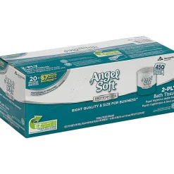 Angel Soft® Professional Series® by GP PRO Premium 2-Ply Toilet Paper, 450 Sheets Per Roll, Pack Of 20 Rolls