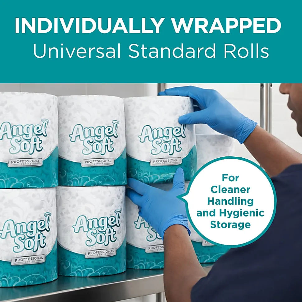 Angel Soft Professional Series® 2-Ply Embossed Toilet Paper, 40 Rolls per Case, 450 Sheets per Roll