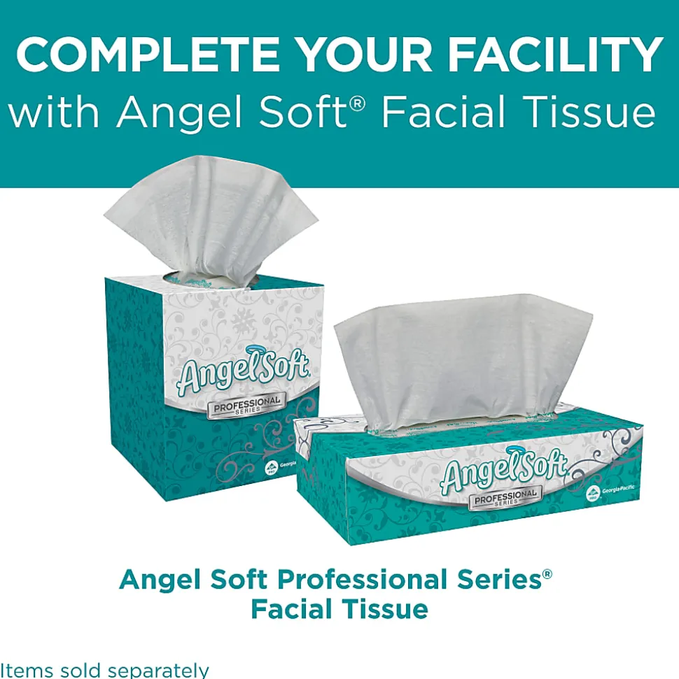 Angel Soft Professional Series® 2-Ply Embossed Toilet Paper, 40 Rolls per Case, 450 Sheets per Roll