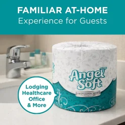 Angel Soft Professional Series® 2-Ply Embossed Toilet Paper, 40 Rolls per Case, 450 Sheets per Roll
