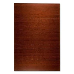 Anji Mountain Bamboo Deluxe Roll-Up Chair Mat, 48" x 72", 8 mm"-Thick, Dark Cherry