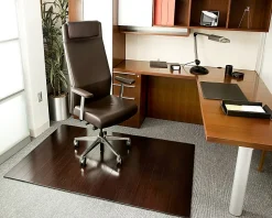 Anji Mountain Bamboo Deluxe Roll-Up Chair Mat, 48