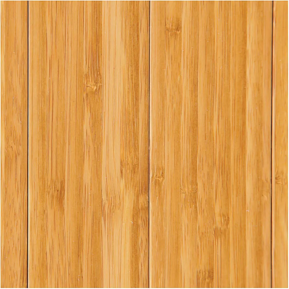 Anji Mountain Bamboo Roll-Up Chair Mat, 48" x 52", 1/4"-Thick, Natural