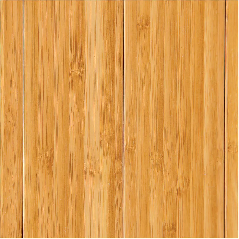 Anji Mountain Bamboo Roll-Up Chair Mat, 44" x 52", 1/4"-Thick, 9 1/4" Tongue, Natural
