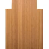 Anji Mountain Bamboo Roll-Up Chair Mat, 36" x 48", 1/4"-Thick, 9 1/4" Tongue, Natural