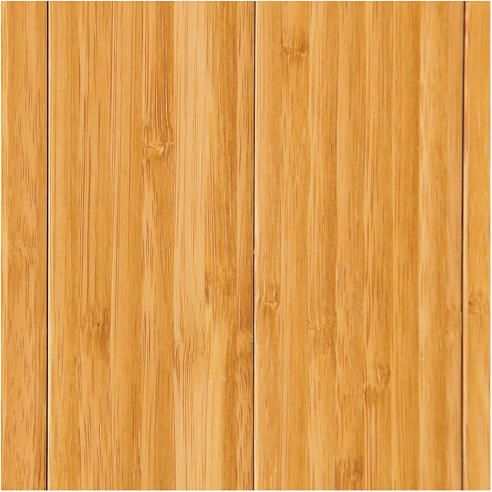 Anji Mountain Bamboo Roll-Up Chair Mat, 48" x 42", 1/4"-Thick, Natural