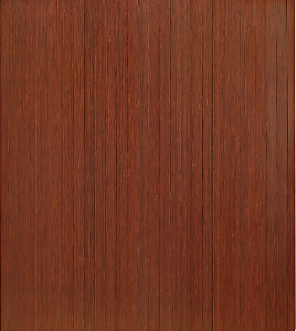 Anji Mountain Bamboo Roll-Up Chair Mat, 48" x 42", 1/4"-Thick, Dark Cherry