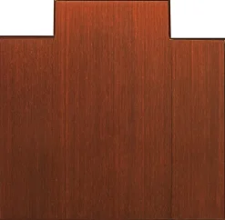 Anji Mountain Bamboo Tri-Fold Plush Chair Mat, 47" x 51", 1/2" Thick, Dark Cherry